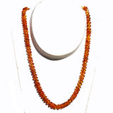 Gorgeous Overlapping Baltic Amber Square Bead Necklace