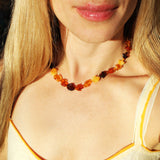 Baltic Amber Necklace - Moon