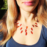 Charming Three Wires Illusion Necklace - Teardrops
