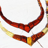 Stunning Baltic Cognac Amber Necklace - Cleopatra Style