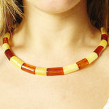 Mixed Honey Amber Cleopatra Necklace/ Collar