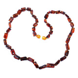 Baltic Amber Tube Bead Necklace