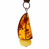 Crafty Baltic Multicolour Amber SHIP Pendant - Charm