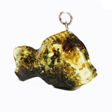 Incredible Baltic Amber FISH Pendant - Charm