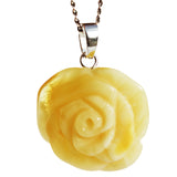 Irresistibly Romantic Amber Rose Pendant