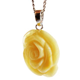 Irresistibly Romantic Amber Rose Pendant