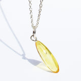 Lemon Baltic Amber With Insect Inclusion Pendant
