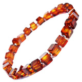 Beautiful Unpolished or Polished Baltic Amber Bracelet CUBES