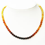 Baltic Amber Rainbow Pattern Necklace