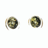 Oval Baltic Amber Studs