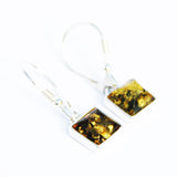 Baltic Amber Earrings - Squares