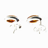 Little Green or Honey Baltic Amber Silver Studs
