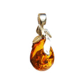 Baltic Amber Pendant with Bow