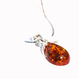 Baltic Amber Pendant with Bow