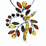 Baltic Amber Pendant - Autumn Bouquet