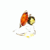 Lovely Modern Design Amber Ring