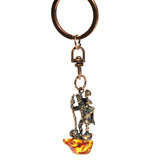 Moose and Amber Tumble Keyring