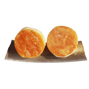 Unpolished Butterscotch Baltic Amber Studs - Circles