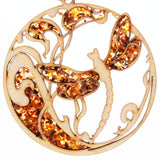 Beautiful Amber Butterfly Mosaic Suncatcher