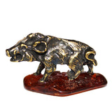 Baltic Amber Statue - Wild Pig