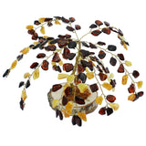 Cognac Amber Tree - WILLOW (135 amber leaves)