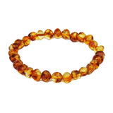 Elegant Baltic Amber Bracelet (Cognac, Lemon, Cherry, Butterscotch, Multicolour)