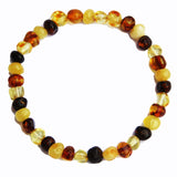 Elegant Baltic Amber Bracelet (Cognac, Lemon, Cherry, Butterscotch, Multicolour)