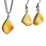 Butterscotch Amber Pendants - Slices