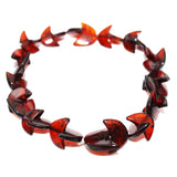 Baltic Amber Moon Bracelet 'Moon Twist'