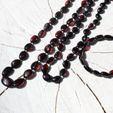 Beautiful Olive Baltic Amber Shape Bead Necklaces