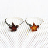 Romantic Dazzling Designer Amber Ring 'Stars'