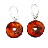 Baltic Amber Earrings - Doughnuts