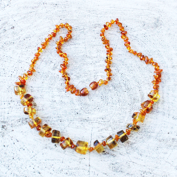 Lemon, Honey and inclusions - Baltic Amber Necklace