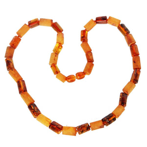 Baltic Amber Tube Bead Necklace contains beautiful composition of Amber colours. comes in a lovely gift box, jewellery, necklace