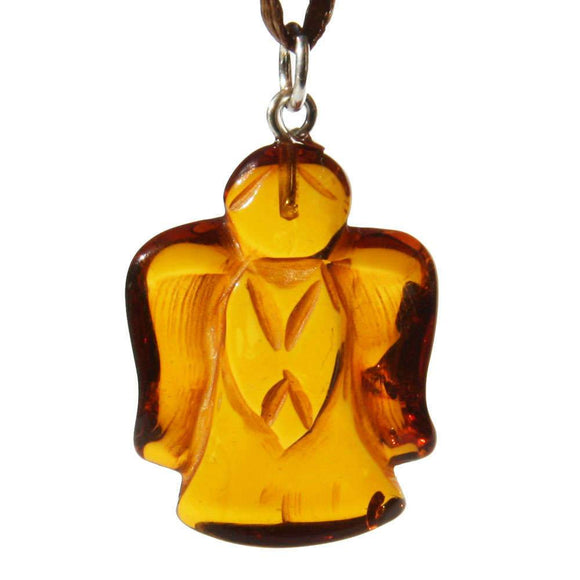 Romantic Baltic Honey Amber ANGEL Pendant