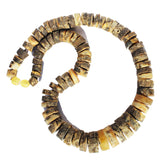 Unpolished Butterscotch or Grey Baltic Amber Necklace