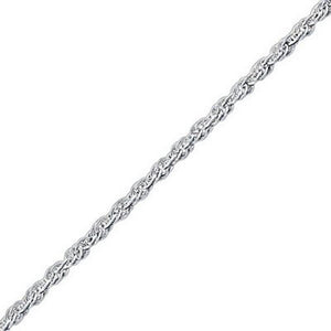 Sterling Silver SOLID ROPE Chain 16 inch., 7.5 inch., 18 inch., 20 inch., 22 inch., 24 inch. (19cm, 41cm, 46cm, 51cm, 56cm, 61cm)