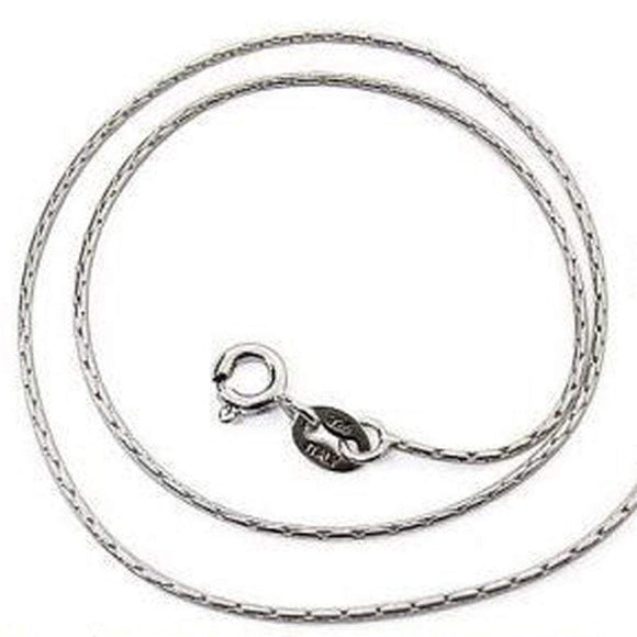 Sterling Silver Cardano Chain 16 inch., 7.5 inch., 18 inch., 20 inch., 22 inch., 24 inch. (19cm, 41cm, 46cm, 51cm, 56cm, 61cm)