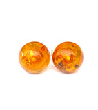 Baltic Amber Studs - Circles