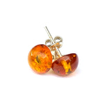 Baltic Amber Studs - Circles