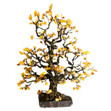 Strikingly beautiful Amber Tree Ornaments mounted on marble