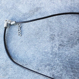 Simple Black Cord or real leather Necklace 18" Necklace for Pendant