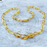 Honey or Lemon Baltic Amber Necklace