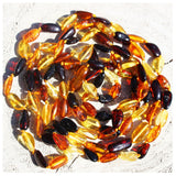 Long Classic Baltic Amber Necklace - Olives
