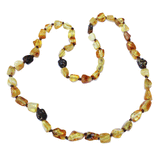 Long Honey-Mix Baltic Amber Necklace