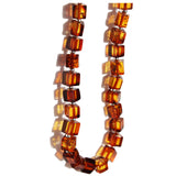 Elegant Polished Baltic Amber Necklace CUBES