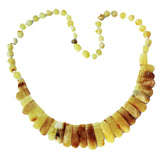 Unpolished Baltic amber Necklace - Collar