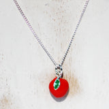 Beautiful Silver Apple/Strawberry/Pear Pendant