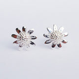 Beautiful Sterling Silver Daisy Stud Earrings