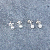 Beautiful Sterling Silver Dot Stud Earrings